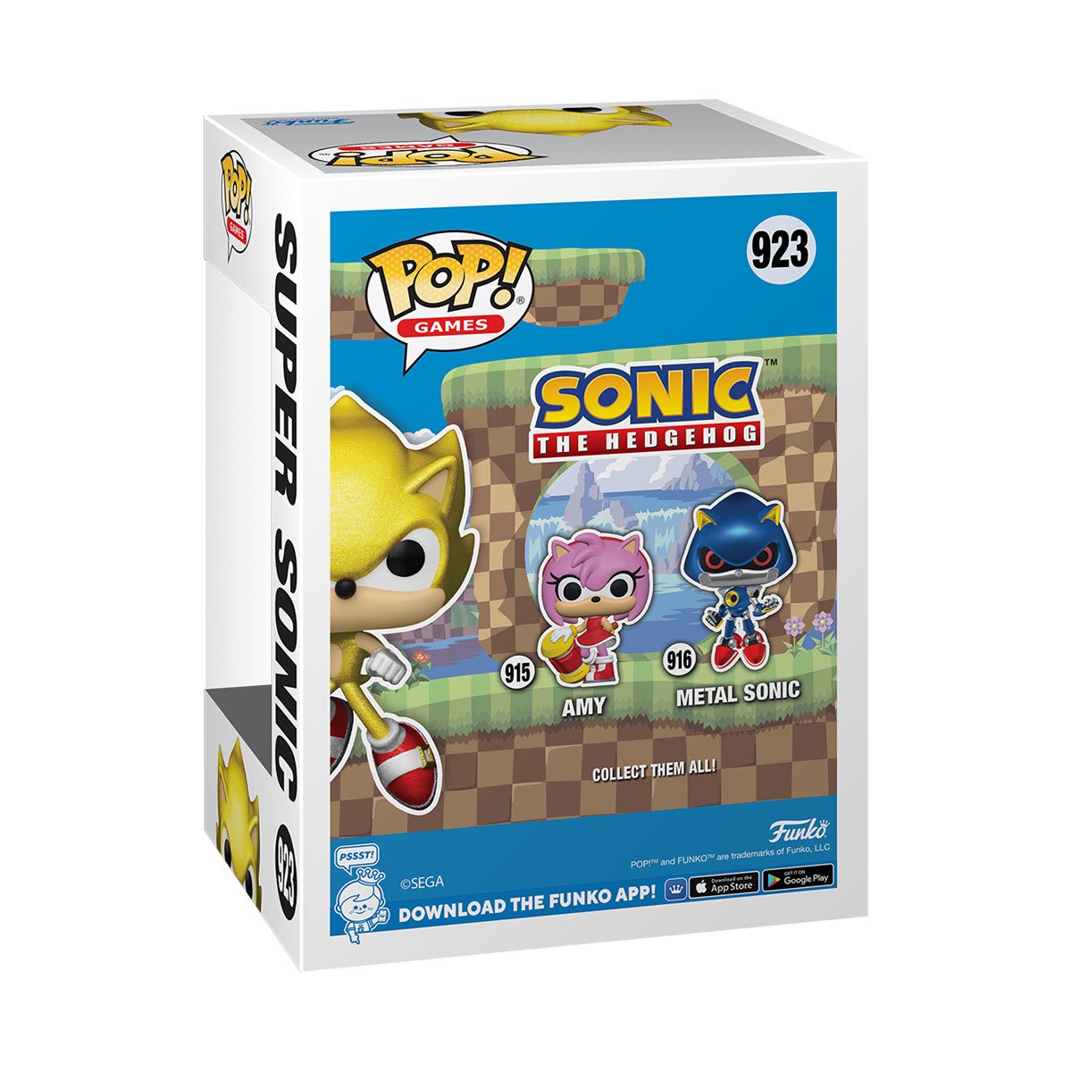 Sonic the Hedgehog Super Sonic Funko Pop! Vinyl Figure #923 Limited Chase